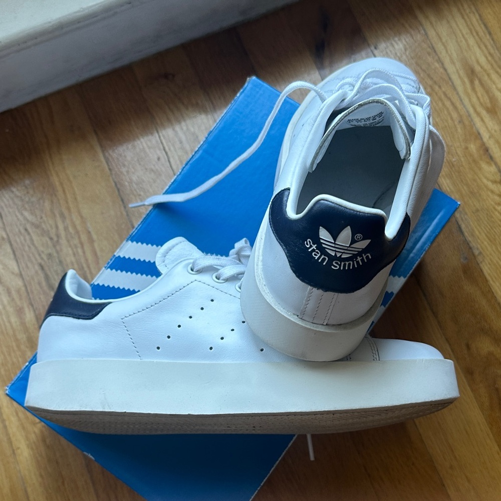 Adidas Classic Stan Smith White and Black Sneakers for Net-a-Porter